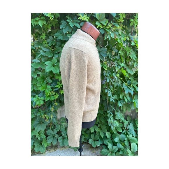 Vintage | 80s Calvin Klein 3-Ply Lambswool Cardigan Full Zip Sz M - Picture 6 of 10